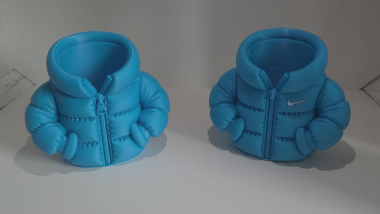 Puffer Jacket Pen Holder