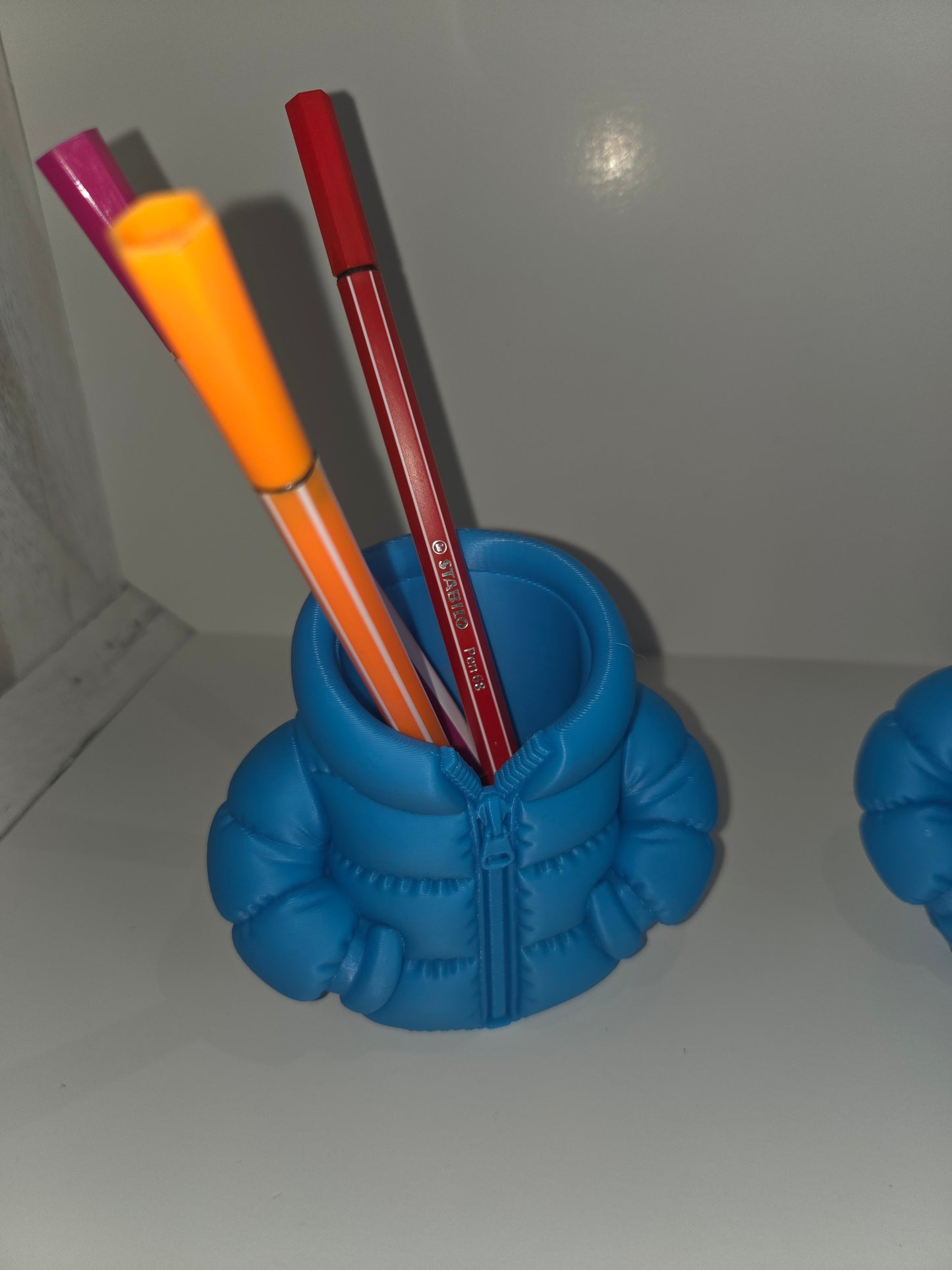 Puffer Jacket Pen Holder